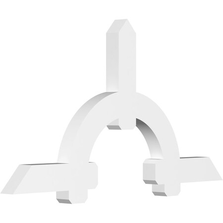 Ekena Millwork Ericson Architectural Grade PVC Gable Bracket, 72"W x 39"H x 4"D x 6"F, 13/12 Pitch GBP072X39X0406ERI00